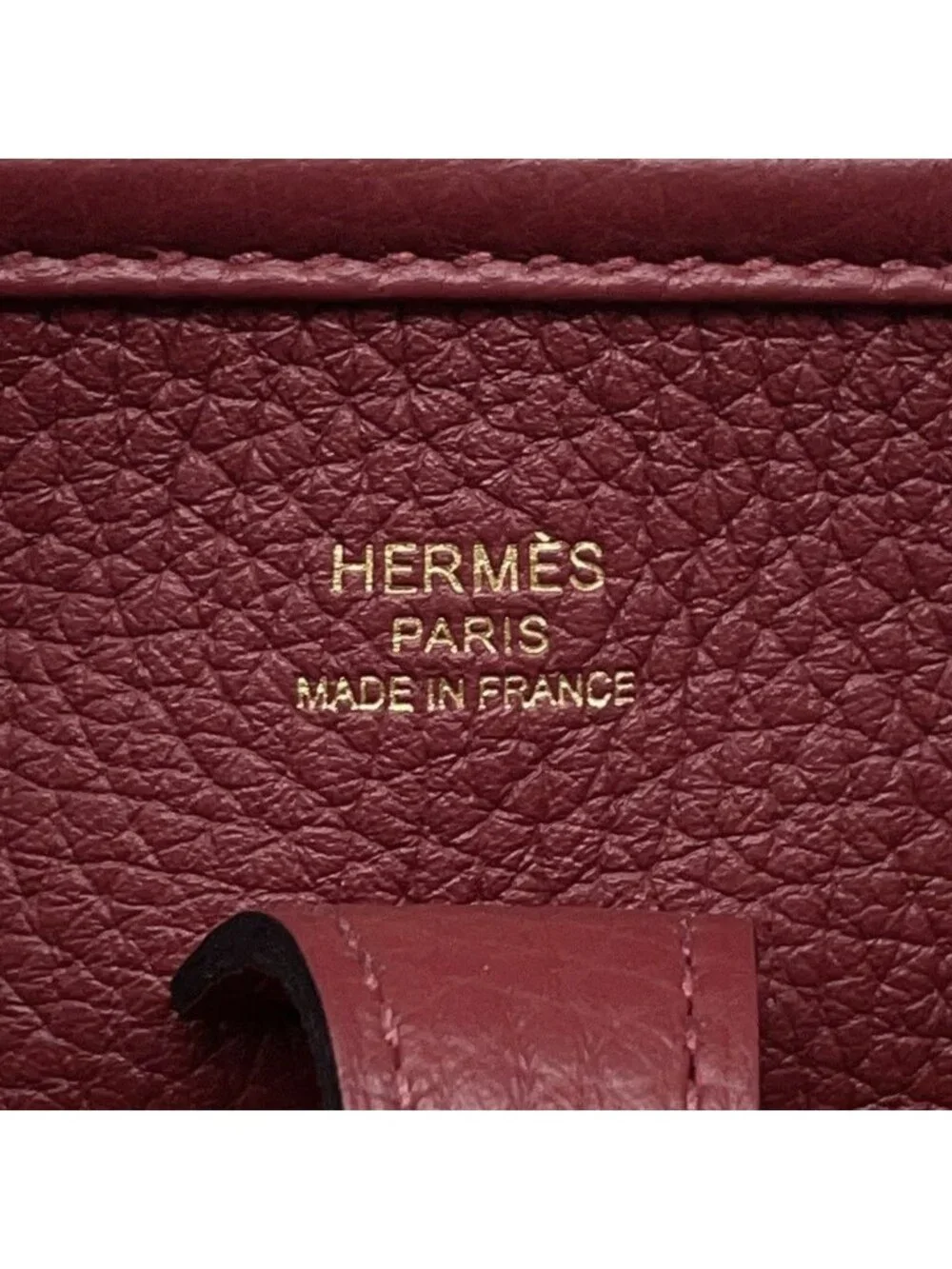 Hermes Shoulder Bag Evelyne 3 23 Rouge Ache Gold Taurillon Clemence